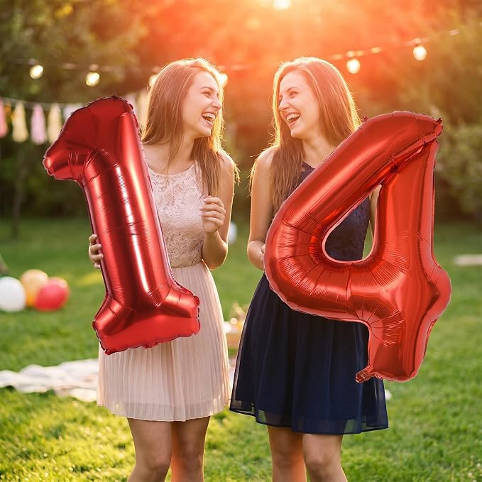 YPSelected 32 Inch Large Foil Helium Number Balloon Birthday Wedding Party 0-9 - Image 3