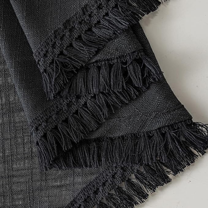 Beda Home Tassel Linen Textured Swag Curtain Valance - Image 6