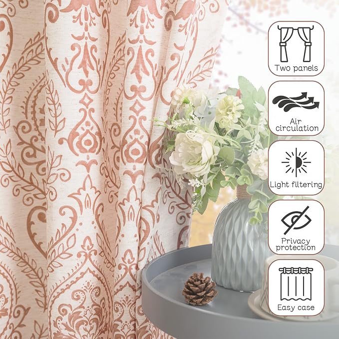 Cafe Linen Curtains 45 inch Length - Image 7