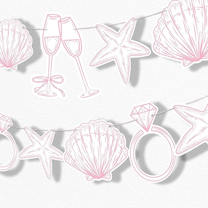 Pink Last Toast on The Coast Bachelorette Decor by BigDotofHappiness