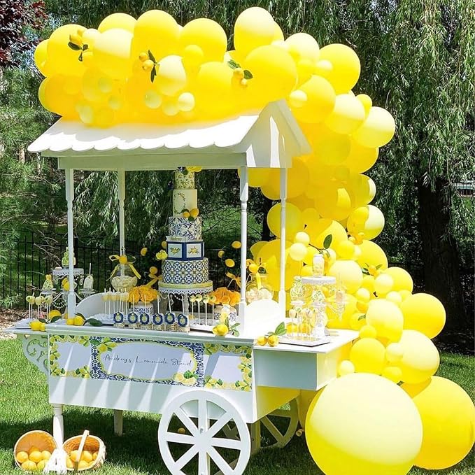 FOTIOMRG 120pcs 5 inch Yellow Balloons | Birthday, Graduation, Baby Shower - Image 5