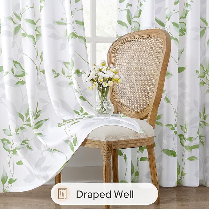 HOMEIDEAS Kitchen Curtains, Short Non-See-Through Privacy 30X24 Inch Length - Image 4