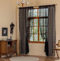 YJ YANJUN Boho Lace Curtains 108 inches Long 2 Panels -Vintage Floral Crochet by YJYANJUN