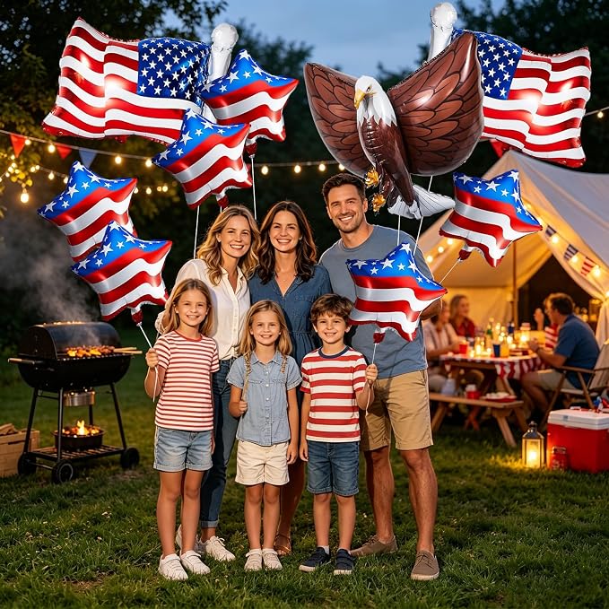 4th of July Patriotic Balloons Set - Image 7