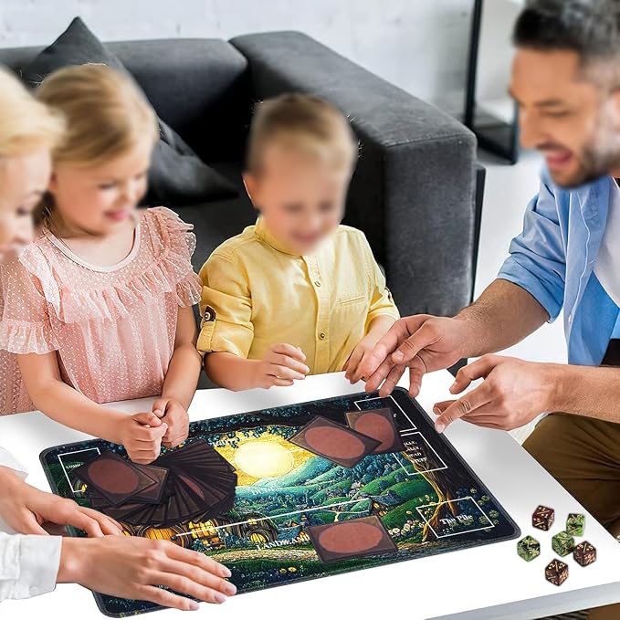 for TCG Playmat with Zones, Non-Slip Rubber Bottom Trading Card Game Mat with - Image 6