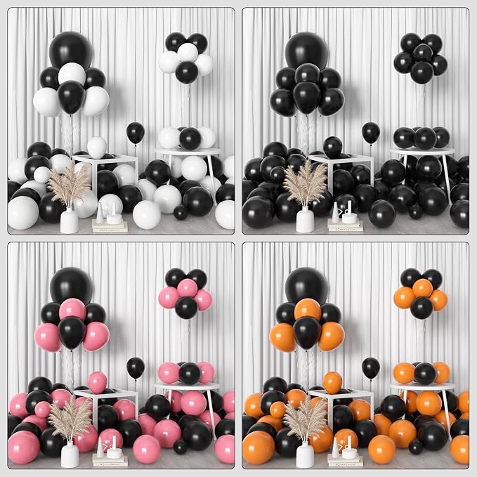 Amandir 153pcs Black Balloons Arch Garland Kit Different Sizes | 18 12 10 5 - Image 6