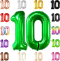 KatchOn Dark Green 10 Balloon Number 40 Inch, 10th Birthday Decorations | Dark by KatchOn