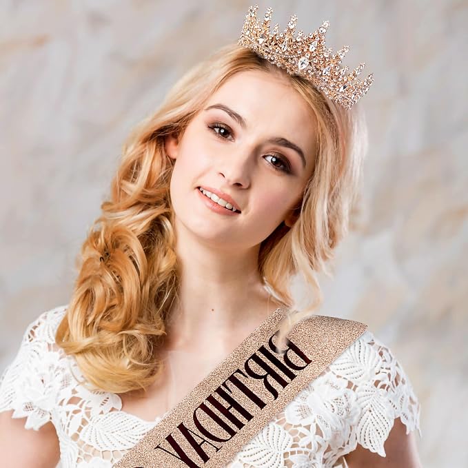 Fesciory Birthday Crown for Women, Adult Fit, Coming of Age Gifts & Halloween - Image 2