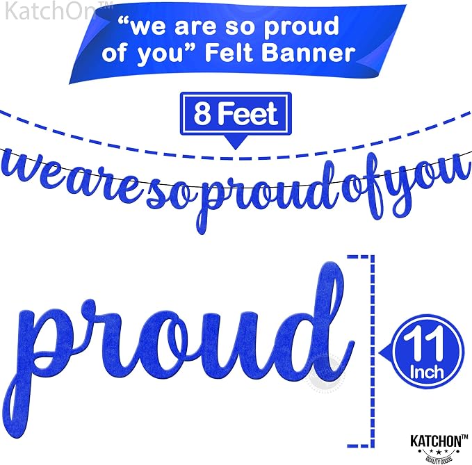 KatchOn Graduation Decorations 2026 | Felt We are So Proud of You Banner - Image 2