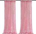 Pink Sequin Backdrop Curtains Party Photo Glitter Drapes 2 Pcs 2FTx8FT | by B-COOL