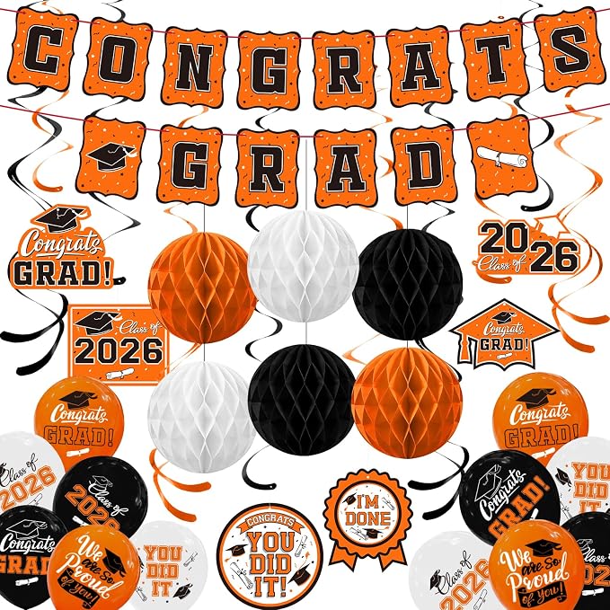 2026 Graduation Party Supplies Kit by Gatherfun