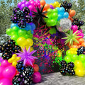 200Pcs Neon Balloons Arch Garland Kit by PTGOLUO