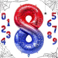 40 Inch Spider Number 8 Foil Balloons by TNCDJKPA