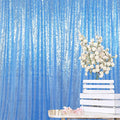 ShinyBeauty Baby Blue Sequin Backdrop 10FTx10FT - Sparkling Light Blue Wedding & Party Photo Background