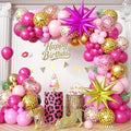 Hot Pink Cheetah Print Balloon Arch Kit by FEYG