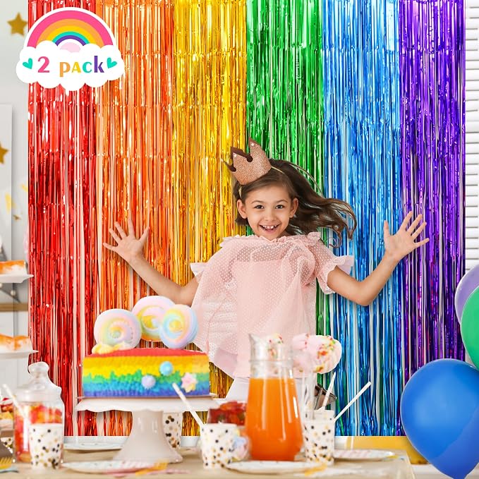 Rainbow Party Decorations, Pride Decorations, Photobooth Prop - Image 3