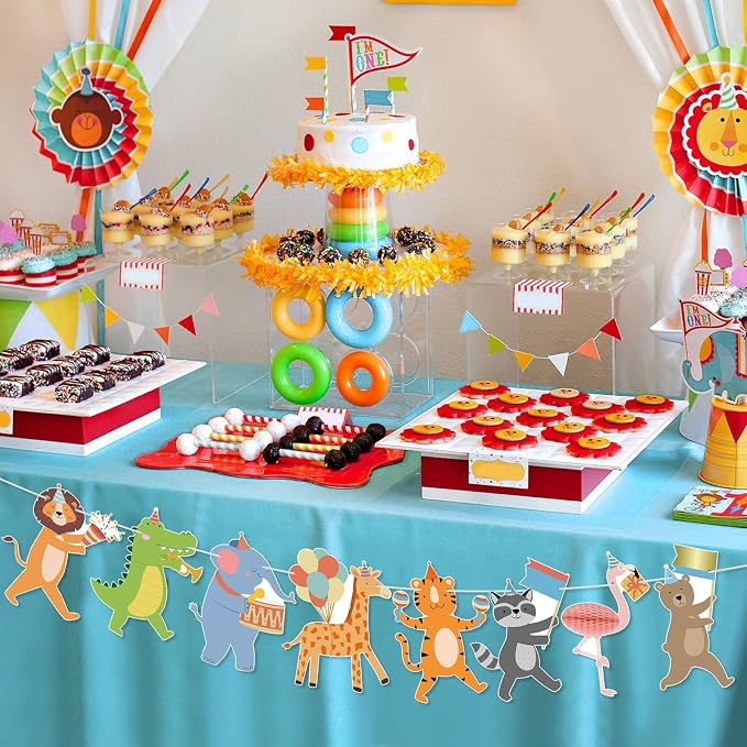 Carnival Animals Banner Circus Party Animal Garland Animals Performers Banner - Image 7