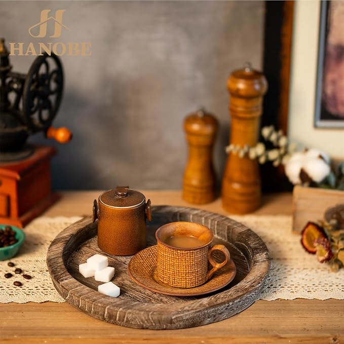 Hanobe Wooden Coffee Table Trays - Image 3