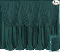 8 Panels Hunter Green Backdrop Curtains by Tao-GePartyDecorations