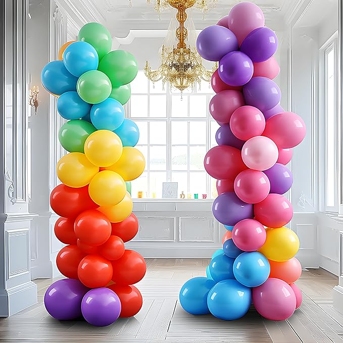 Balloon Column Stand Set of 2, 6.6ft Balloon Arch Stand Adjustable Balloon - Image 5