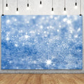 YongFoto Silver Blue Glitter Backdrop 10x7ft Silver Light Spots Blue Sequin Bokeh Photography Background Birthday Bridal Shower Wedding Photography Background Party Banner Portraits Photoshoot Props