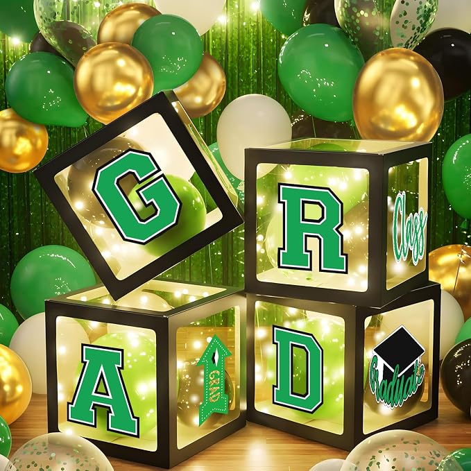Party Spot！2026 Green and Gold Graduation Party Decorations - Image 6