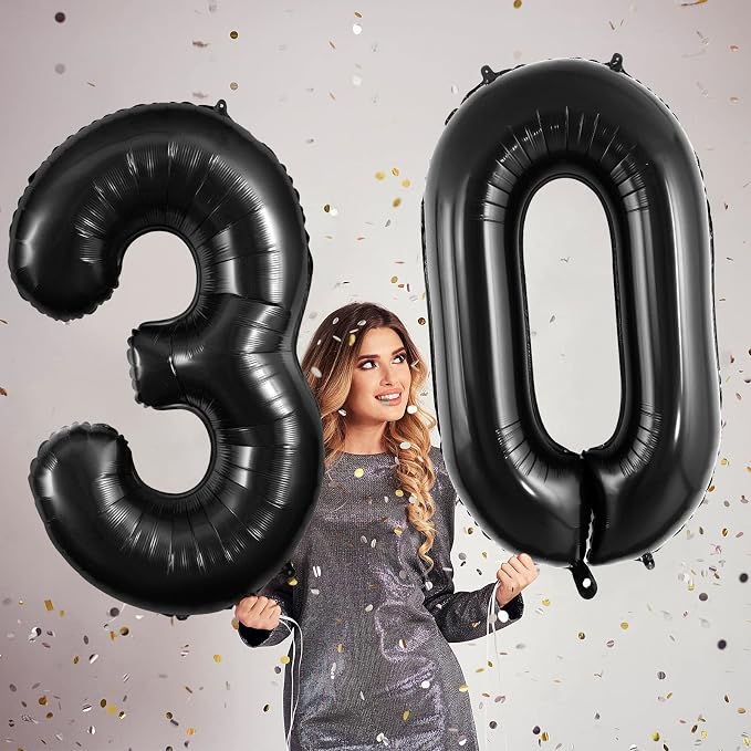30 Number Balloons Large Foil Number Balloon Big 40 Inch - Image 2