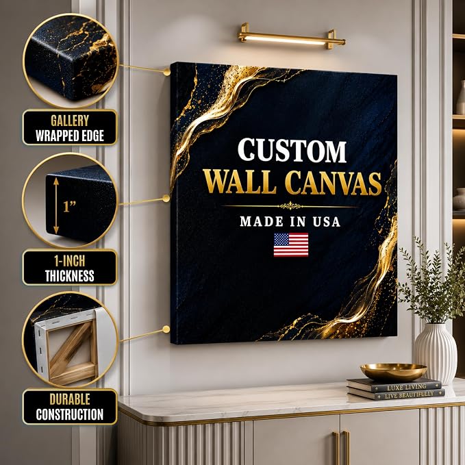 Picture canvas prints with your photos by BCB Wall Art Decor Printed in USA - Image 5