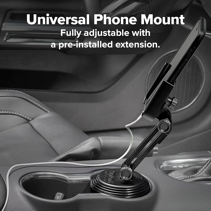 WeatherTech CupFone with Extension – Adjustable, Universal Cup Holder Cell - Image 4