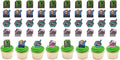 DecoPac Minecraft Lush Finds Rings, Cupcake Decorations Featuring Creeper by Decopac