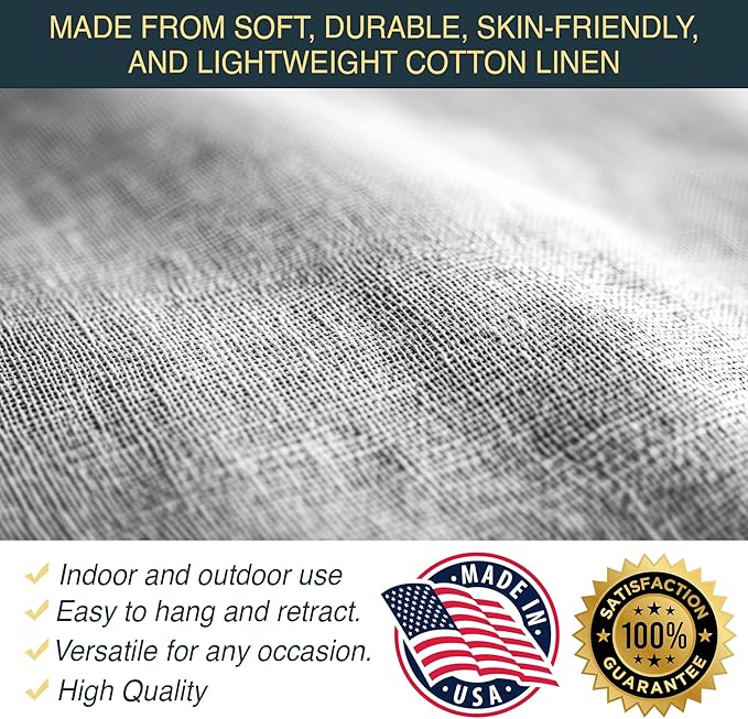 Personalized Fabric Wedding Welcome Sign, Cotton Linen Banner - Image 7