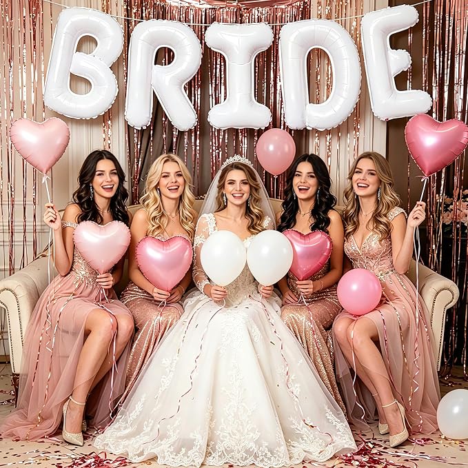 TONIFUL 40 Inch Giant Bride Balloon Bachelorette Party Decorations - Image 4