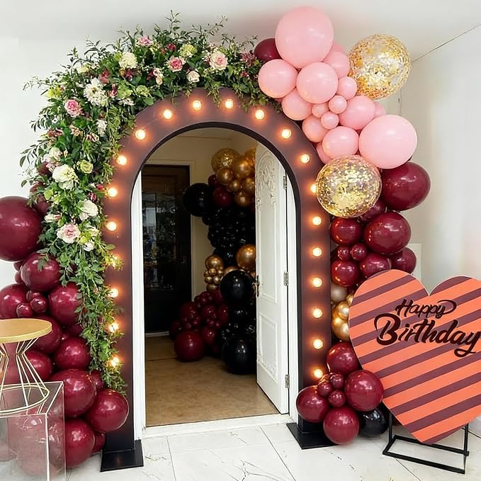 100pcs 5 Inch Small Burgundy Red Balloons | 5” Mini Maroon Wine Red Latex - Image 3