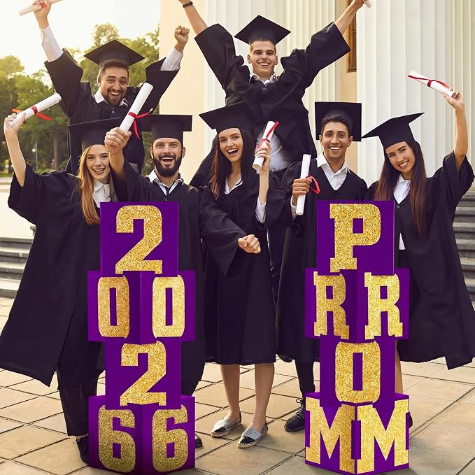 Queekay 8 Pcs Prom Column Standup Photo Booth Decorations 2026 Prom Backdrop - Image 7