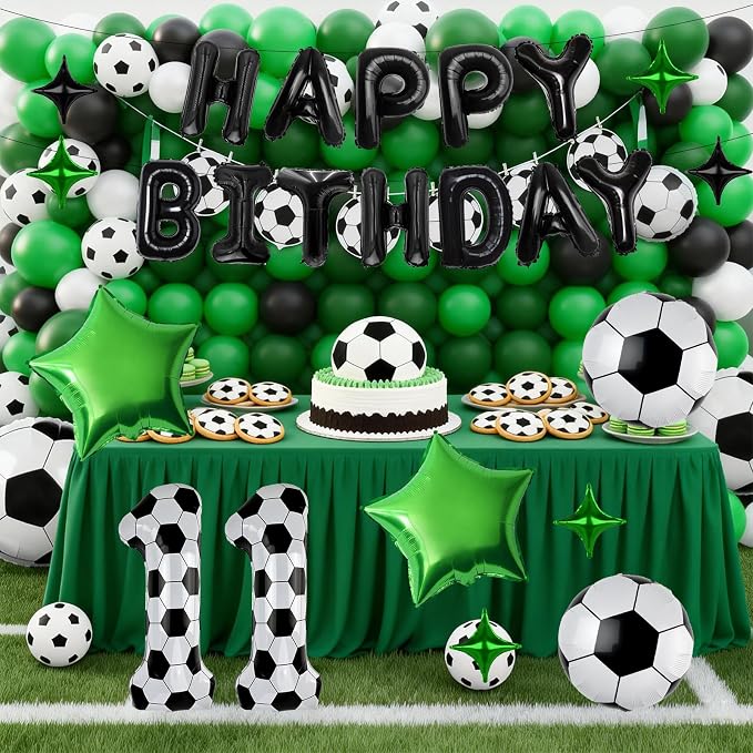 40 Inch Soccer Number 4 Balloon Set, Soccer Birthday Party Decorations | Sports - Image 6