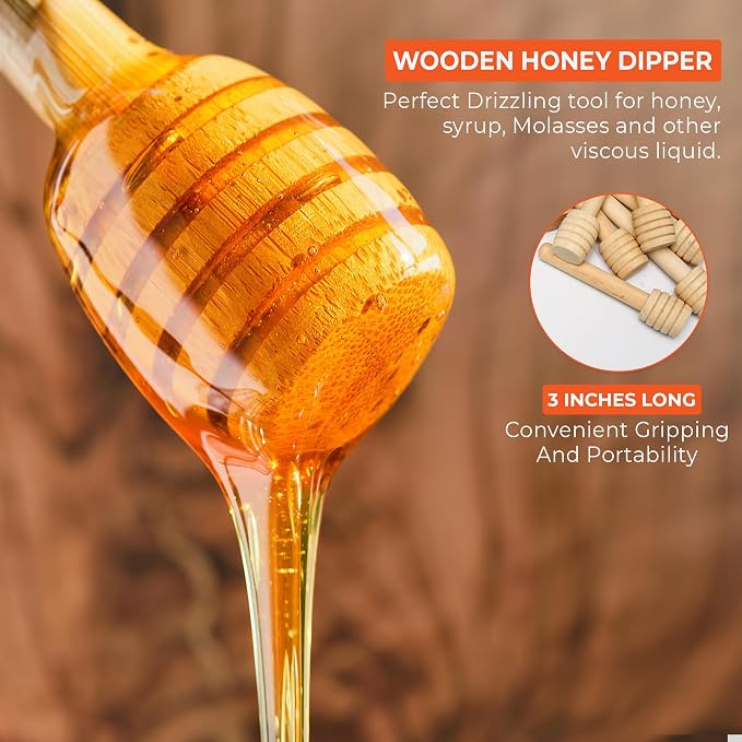 Gloriec 40 Pcs Honey Dipper Sticks - Image 3