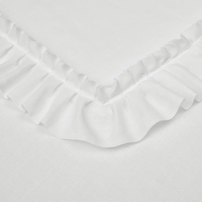 TERLYTEX White Ruffled Curtains - Image 6