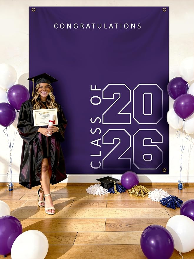 Class of 2026 Graduation Banner 5X6feet - Image 3