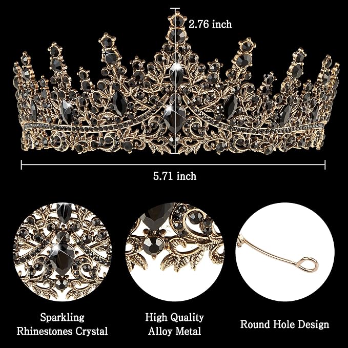 Fesciory Birthday Crown for Women, Adult Fit, Coming of Age Gifts & Halloween - Image 6
