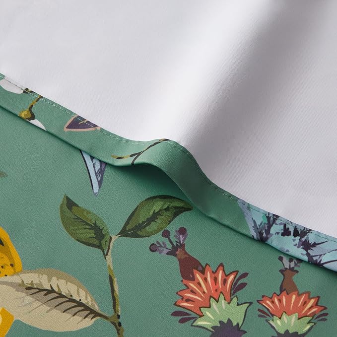 Topfinel Living Room Curtains 72 Inches Long Floral Spring Curtains, Vintage - Image 8