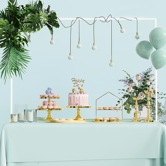 Over The Table Rod Stand with Clamps White Table Arch Banner Stand | Adjustable by Xiomot