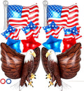 12 Pcs Patriotic Balloons, Eagle American Flag Balloon, 4th of July Balloons by Unknown