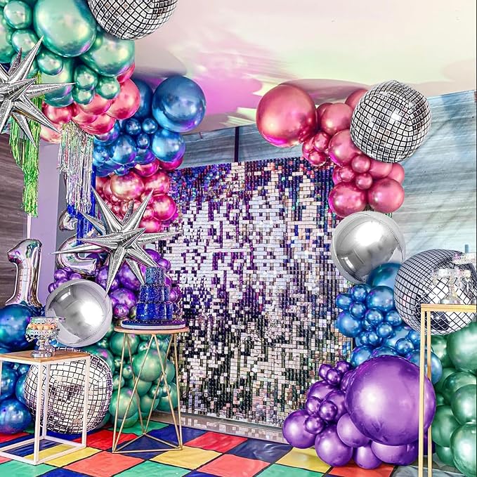 Chrome Metallic Balloon Garland Arch Kit 145PCS - Image 2