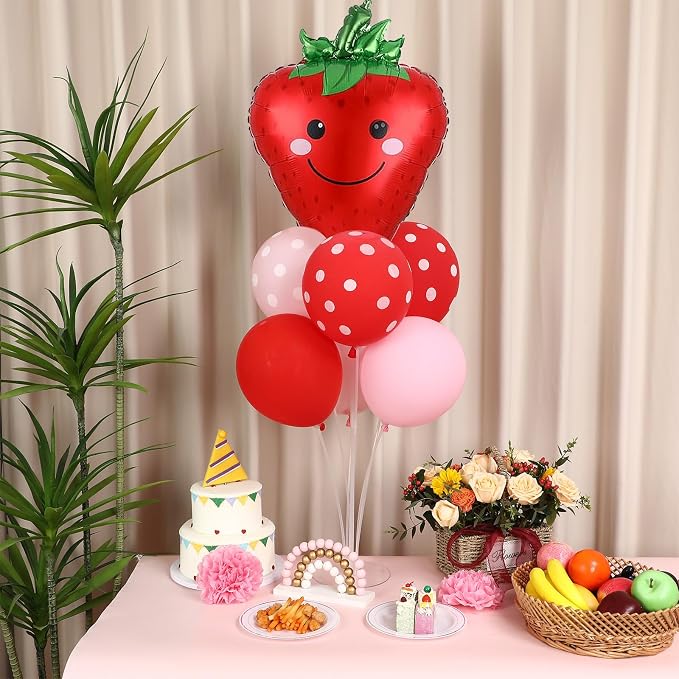 4 Sets Strawberry Party Balloons Stand Kit - Image 4