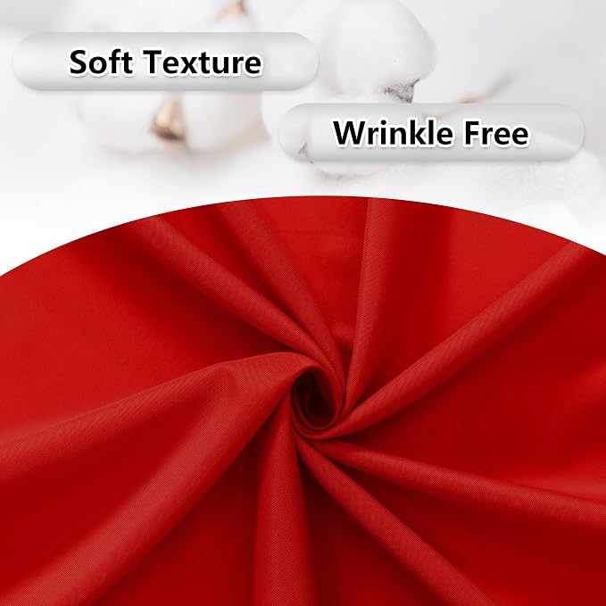Red Backdrop Curtains for Party Christmas Day Wedding Ceremony Red Curtains - Image 6
