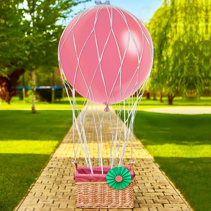 Deekin 8 Pcs Hot Air Balloons Net 36'' Hot Air Balloon Drop Net - Image 3