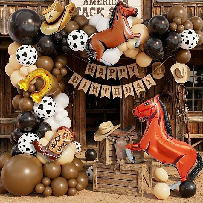 170pcs Western Cowboy Balloon Garland Arch Kit - Image 2