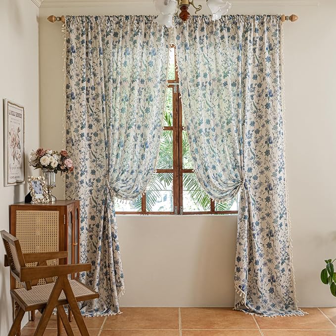 ENJOYBRIDAL Floral 84 Inch Curtains - Image 7