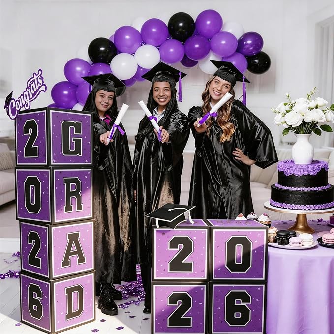 2026 Graduation Decorations, So Proud of You and Class of 2026 Grad Boxes - Image 8