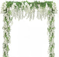 Findosom 2Pcs Total 14.4FT Wisteria Artificial Flowers Garland by Findosom